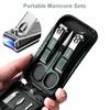 6 шт. Портативные маникюрные наборы Наборы для педикюра Ярко-черный набор кусачек для ногтей Инструменты для личной гигиены Ножницы для бровей