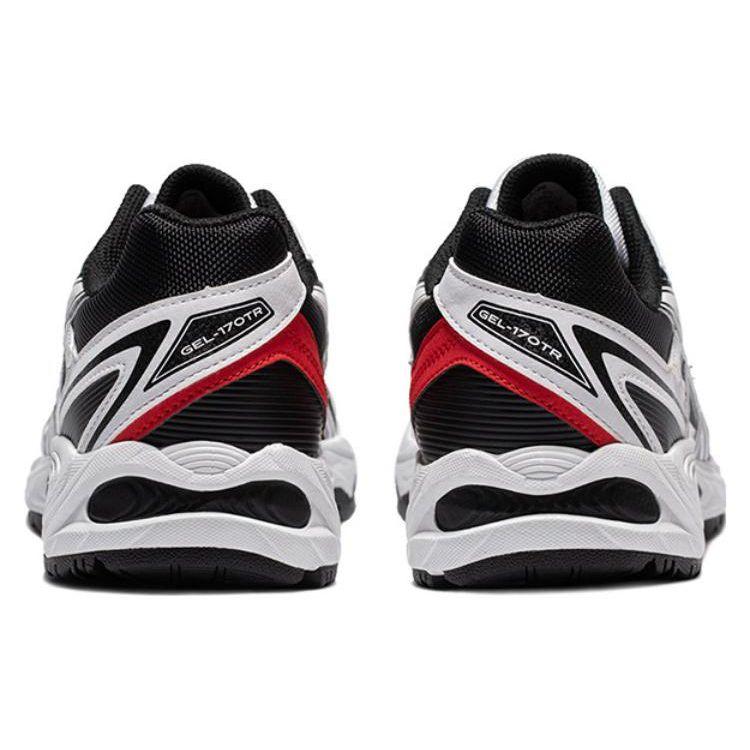 Asics Gel-170 Ткань Синтетическая кожа Ткань Оксфорд Повседневные Низкие Кроссовки Папины Кроссовки Унисекс Черный Белый 1203A096-021