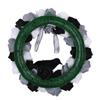 Halloween Wreath Gothic Garlands Front Door Wreath with Black and White Rose Crow Decorative Wreath For Wall Decoration