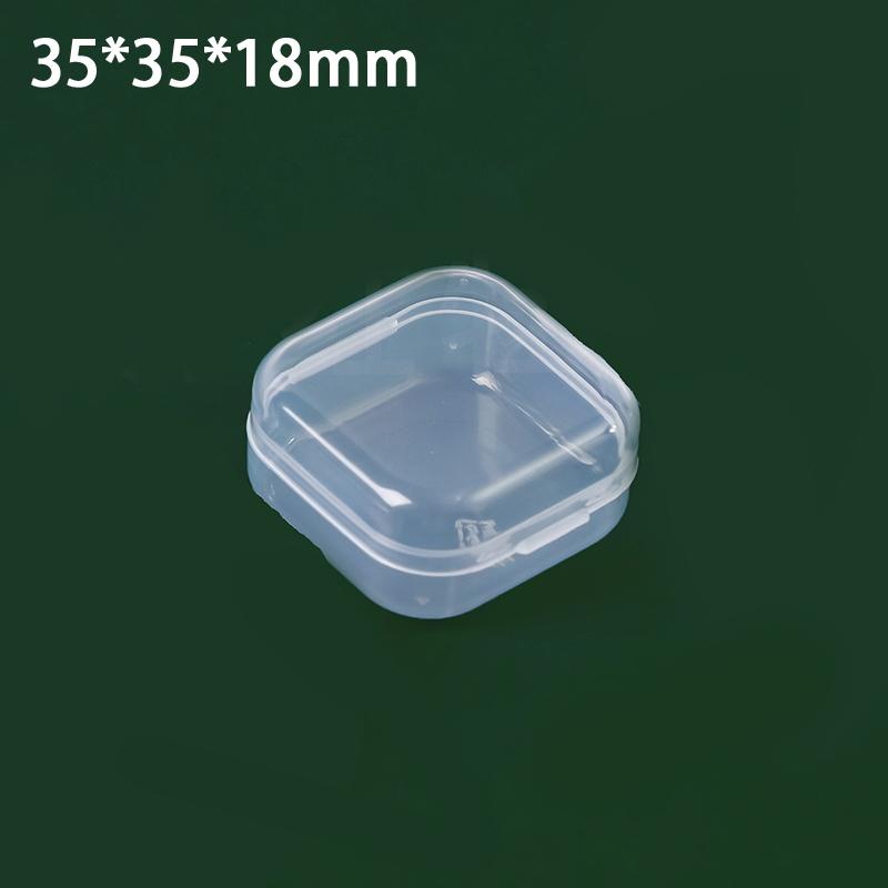 New Mini Plastic Box Rectangular Translucent Packing Box Dustproof Durable Strong Jewelry Button Sundries Storage Case Container