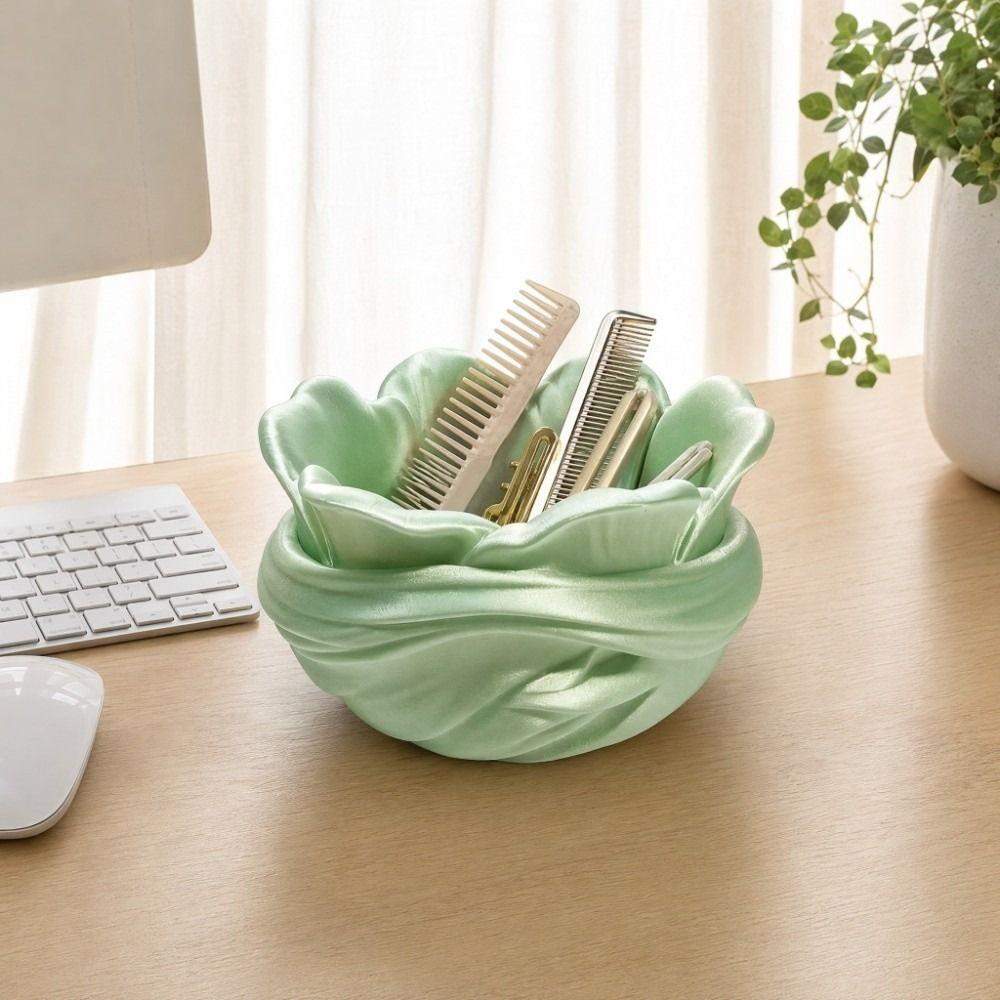 Luxury Plastic Pen Holder 3D Printed Jewelry Storage Box Durable Makeup Brush Holder Bedroom