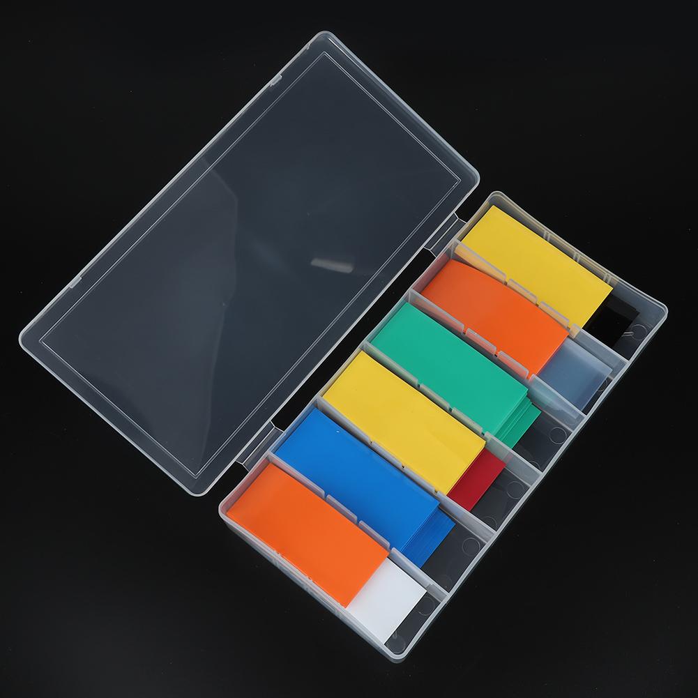 280 шт. ПВХ термоусадочная трубка для аккумулятора 18650 с коробкой для хранения