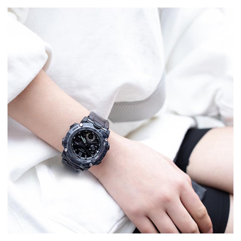 Casio Серия G-SHOCK с двойным ЖК/стрелочным дисплеем, новая серия Ice Tough, водонепроницаемые и ударопрочные, кварцевый механизм, полимерный ремешок, японские и GA-2000SKE-8AJF