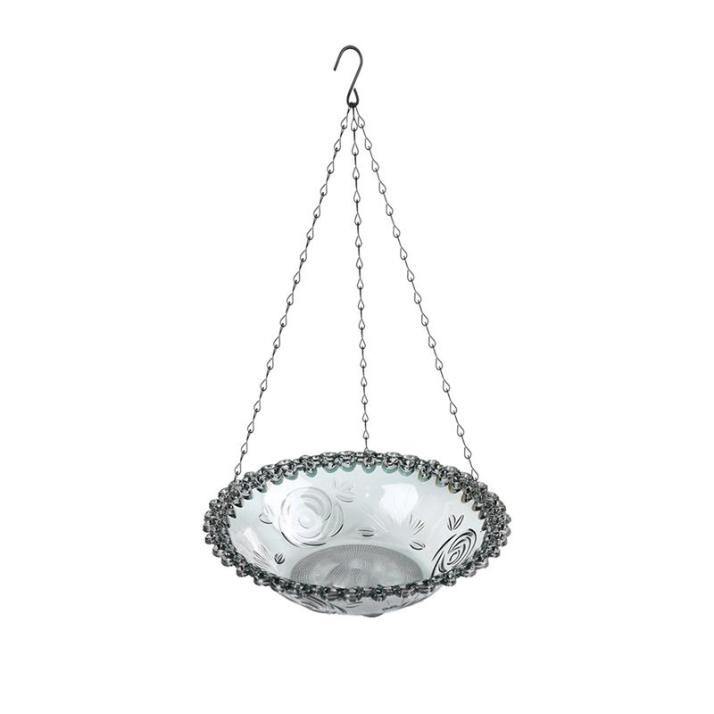 Pet Bird Outdoor Garden Hanging Bird Bath Bird Feeder