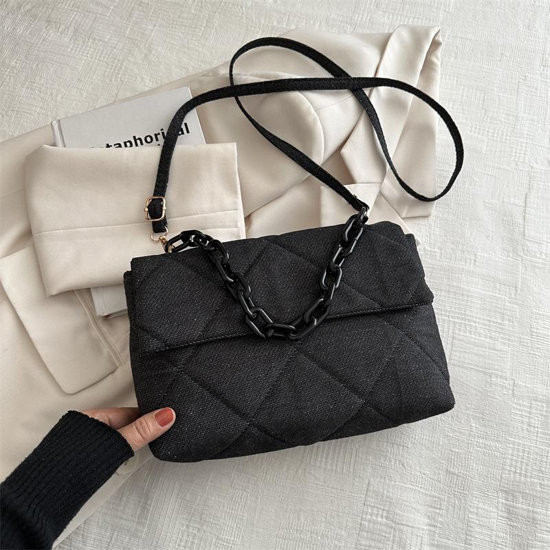 Ручная женская сумка, новый летний модный тренд, женская персонализированная сумка через плечо, модная простая квадратная сумка