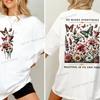 Христианская Цветочная Винтажная Бохо Футболка Женская Он Делает Все Прекрасным Графическая Футболка Вдохновляющая Ретро Цветок Религиозная Рубашка