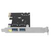 Карта расширения PCIe на USB3.0 5 Гбит/с 2 порта 4-контактный разъем питания Plug and Play карта контроллера PCIe для Win