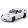 1/24 Mazda RX7 RX-7 Sports Car Model Simulation Sound and Light Pull Back Metal Die Cast Children's Car Toys Boys Gift