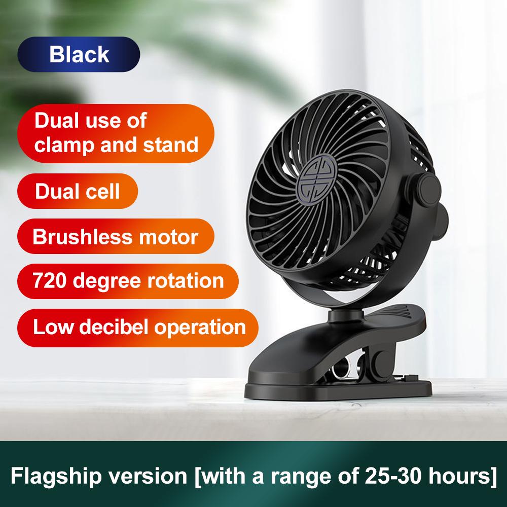 Portable Wearable Clip-On Desktop Fan Convenient and Lightweight for Home Office Use
