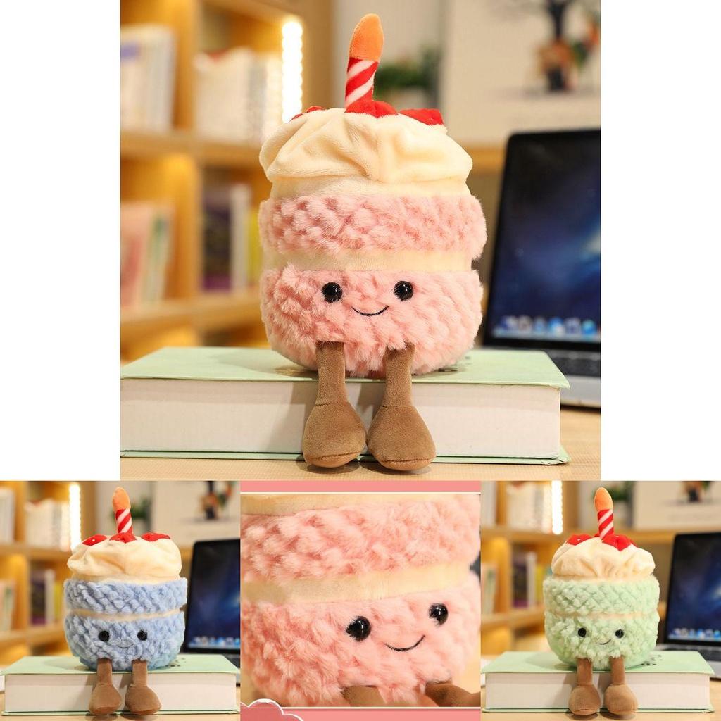 Очаровательная плюшевая игрушка Jellycat в виде торта на день рождения, 28 см