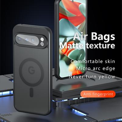 Чехол для Google Pixel 9 Pro XL, совместимый с MagSafe, матовый чехол для телефона из ТПУ+ПК