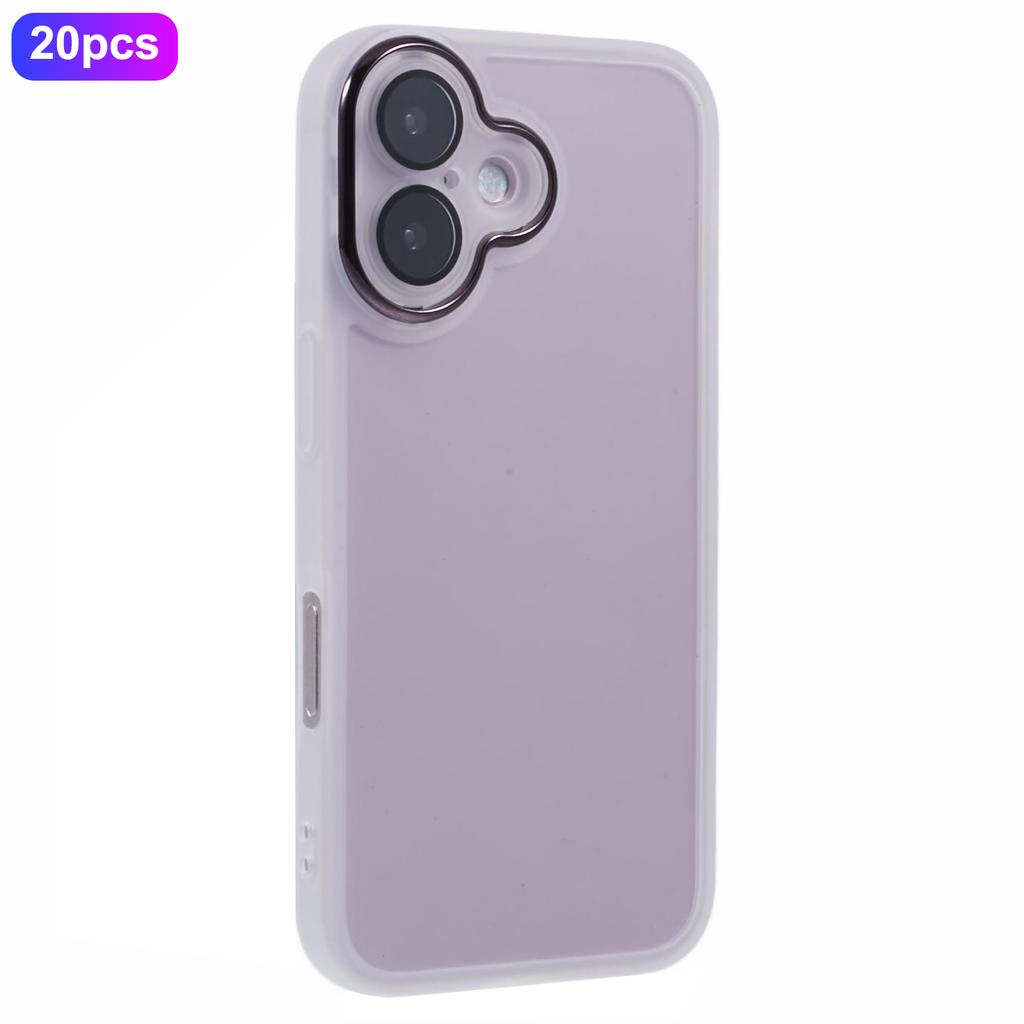 Bulk Purchasing 20Pcs For iPhone 16 Plus Case Electroplated Camera Frame TPU Phone Cover Precise Cutouts