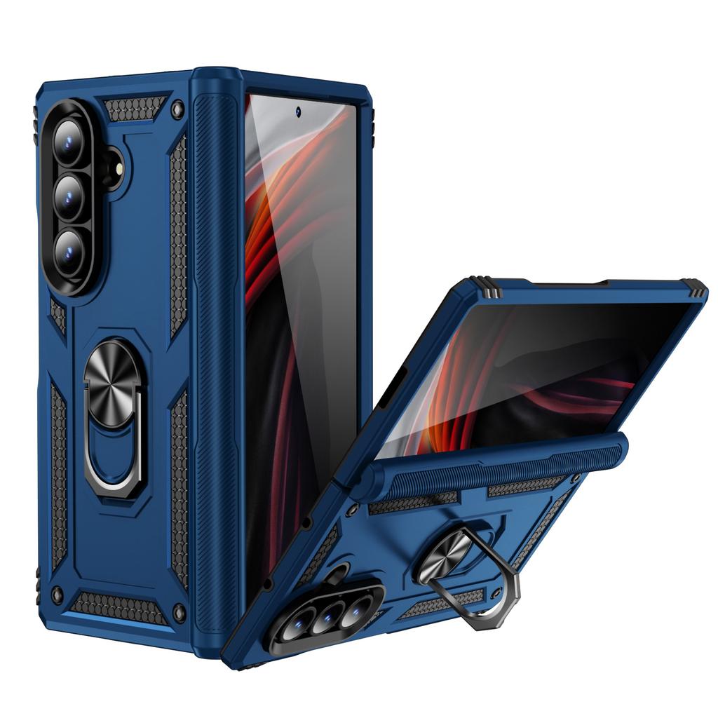 Подходит для мобильного телефона Samsung Z Fold7 со складным экраном, чехол Sergeant противоударный 6 5 4 3, защитный чехол с магнитным автомобильным держателем