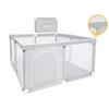 Манеж для малыша Серый Защитный барьер Ворота 124x124x66см Манеж-кровать для ребенка для использования в помещении и на улице - Серый