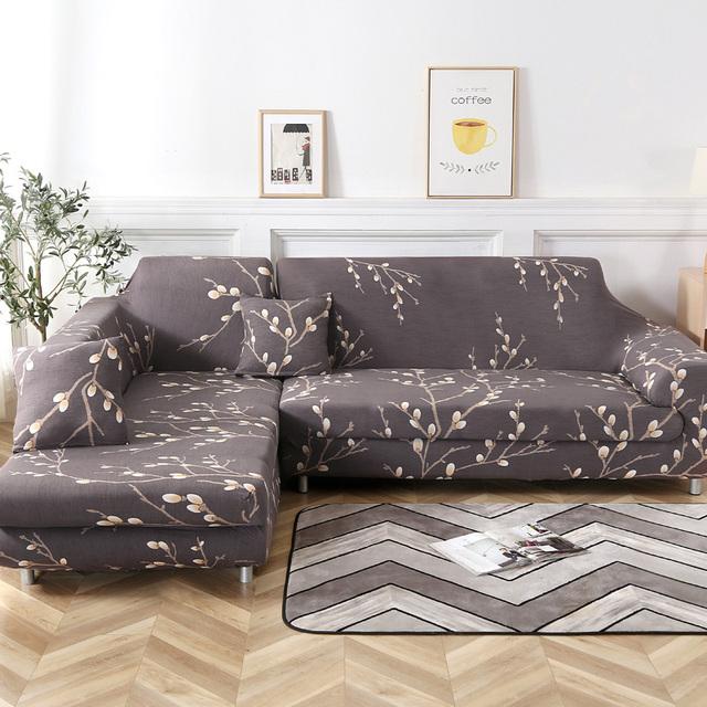 Geometric Corner Sofa Covers For Living Room Elastic Spandex Slipcovers Couch Cover Stretch Sofa Towel L Shape Need Buy 2pieces