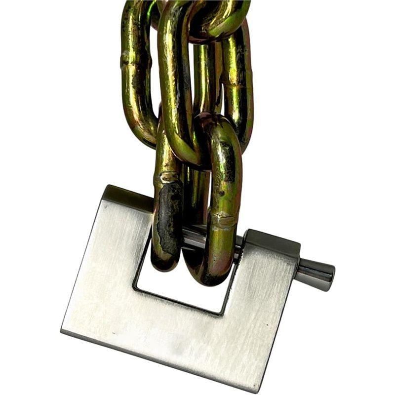 ABZV-Heavy-Duty Outdoor Padlock - Weatherproof Stainless Steel, Keyed Security Lock For Shed, Gate & Bike