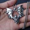 European and American Retro Bat Pendant Men's Necklace Versatile Fashion Trendy Men's Accessories ,A Gift for My Boyfriend