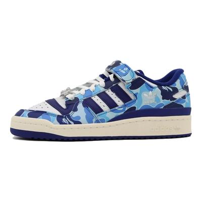 BAPE x Forum Low 84 30-летие - Синие кроссовки унисекс Облачно-белый Цвет поставщика Не совсем белый ID4772