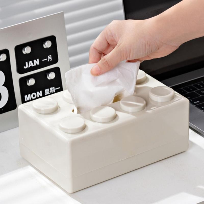 Innovative Brick Design Tissue Holder Multipurpose Desktop Paper Towel Organizer Napkin Dispenser Kitchen Decoration