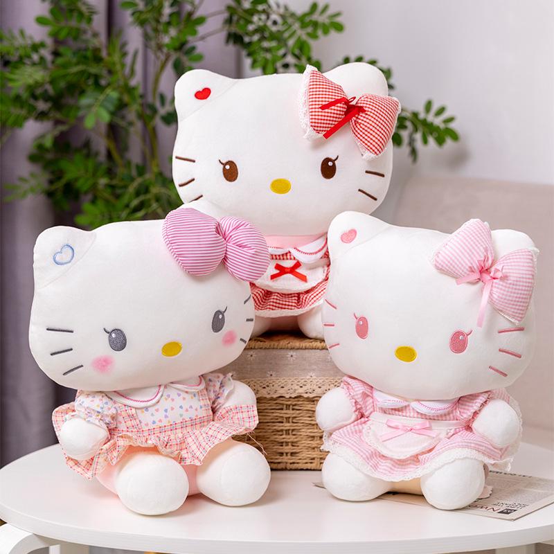 Оригинальная мягкая игрушка Hello Kitty - Милая кукла кошечки Китти Подарок