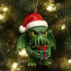 Cthulhu:Terrors of Yule  Advent Calendar 2025, 2D Flat Acrylic 24 Hanging Cthulhu Monsters Ornament, Gothic Advent Calendar for Monster Fans