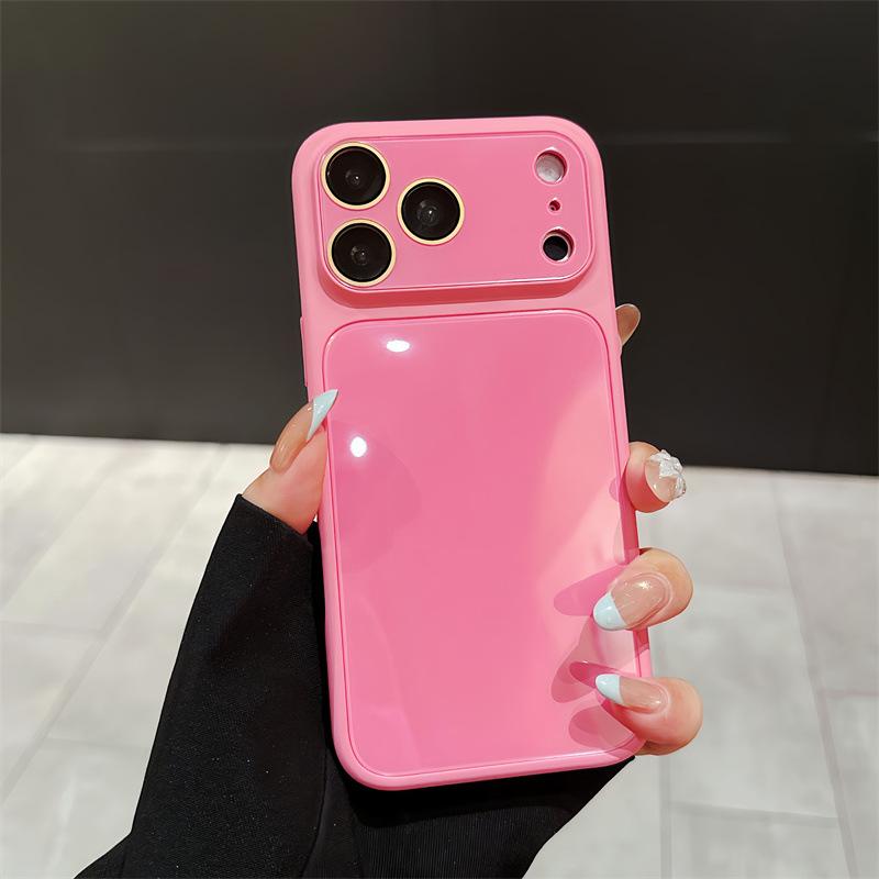 Модный чехол из жидкого стекла с пленкой для камеры для Apple 17 Pro Max