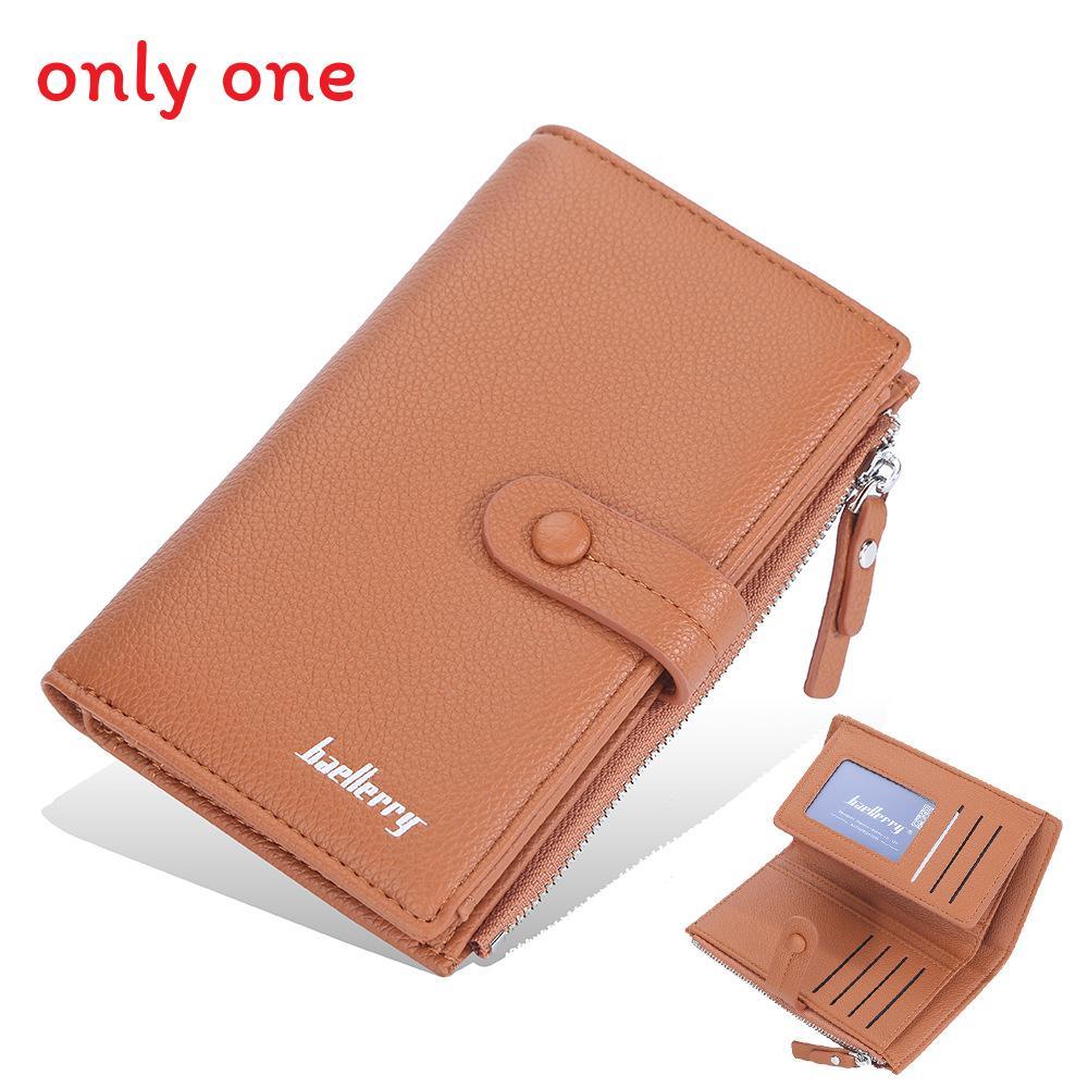 Womens Midlength Wallet With Waterproof Pu Material And Zipper Closure For Everyday Carry