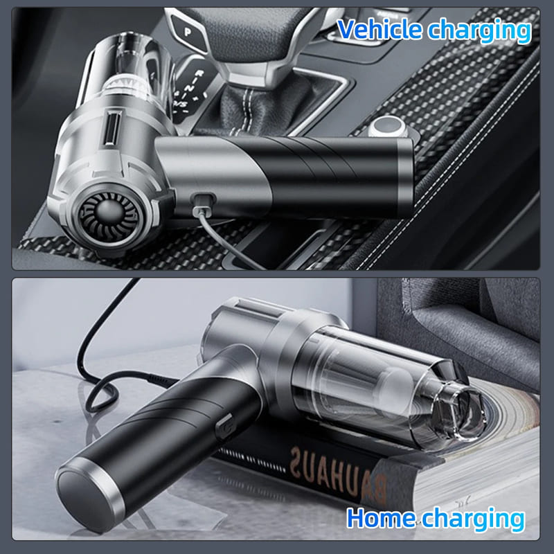 2025 Новый 15000PA Мини-пылесос для автомобиля 4 в 1 Мощная чистящая машина Мощное всасывание Ручной автомобильный беспроводной портативный бытовой прибор