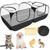 Portable Foldable Pet Tent Playpen Kennel Transparent Breathable Fence Large Shelter for Cat Dog Puppy Kitten Indoor Outdoor