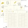 Midori Book Style Diary 2026 Monthly Weekly Schedule Book Dog Yellow Size B6
