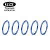 5/50 шт. ASTM F136 G23 Титановый Пирсинг Кольцо в Нос Пирсинг Кольцо в Губу Серьга Диафрагма Кликер Трагус Украшения для Тела 14G16G18G20G