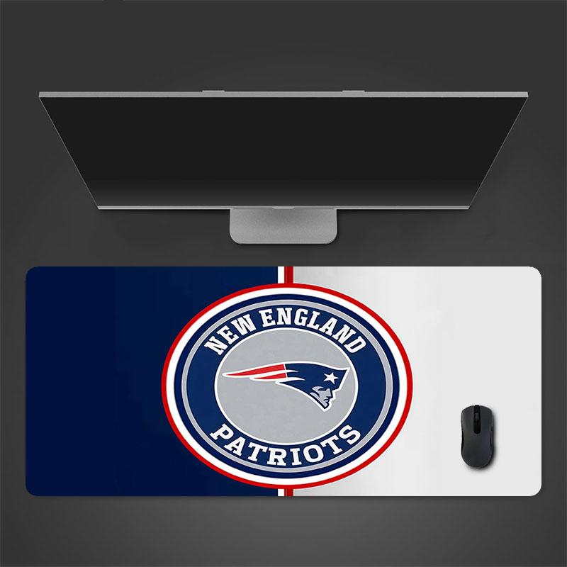 New England Patriots Mouse Pad, Large Gaming Desk Mat, Non-slip XXL Mousepad for Laptop & Tablet, Mini PC Playmat with Stitched Edges