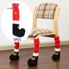 Christmas Chair Leg Cover Xmas Decoration Decorative Sock Protector Furniture for