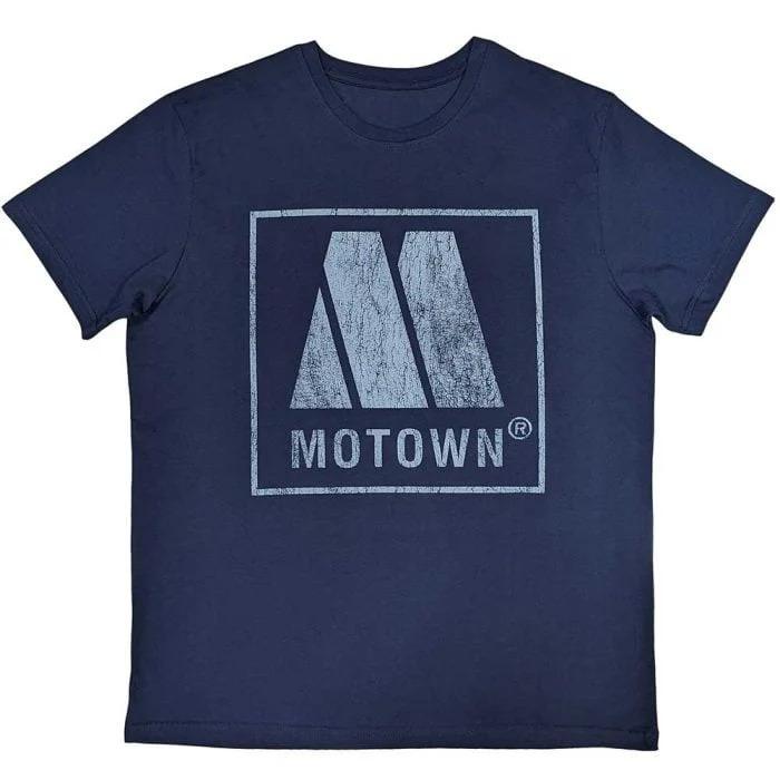 Хлопковая футболка с принтом классического логотипа M лейбла Motown Records, унисекс, с коротким рукавом, для любителей соул-музыки