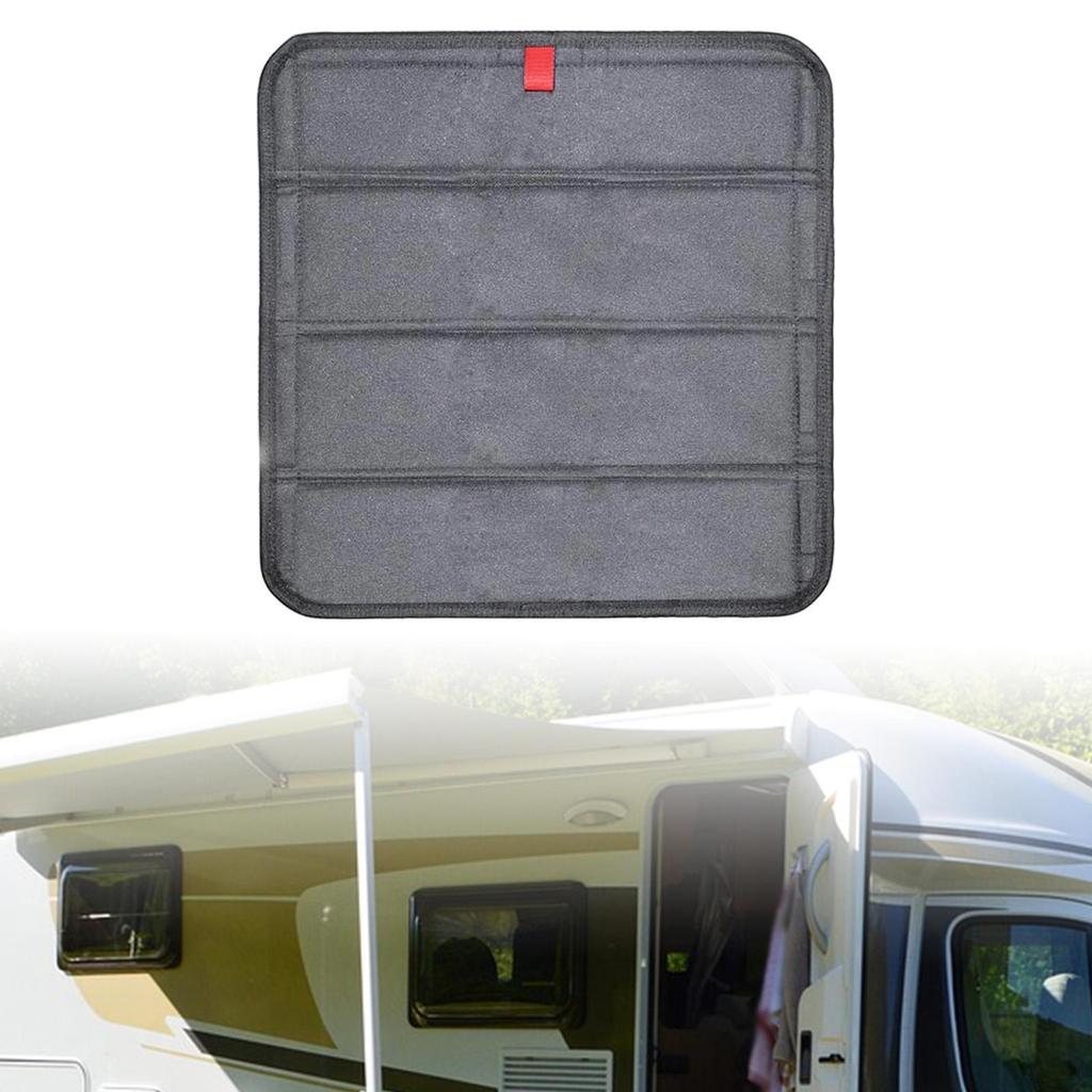 RV Door Window Shade 41x41 Installation Insulator Foldable Blackout Accessories