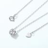 New Product for S925 Moissanite Necklace Round Clavicle Chain