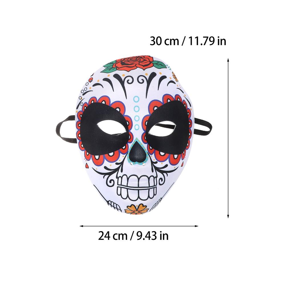 Маски для Дня мертвых, сахарный череп, анфас, Мексиканские вечеринки, маскарадный реквизит, костюм на Хэллоуин для женщин и мужчин