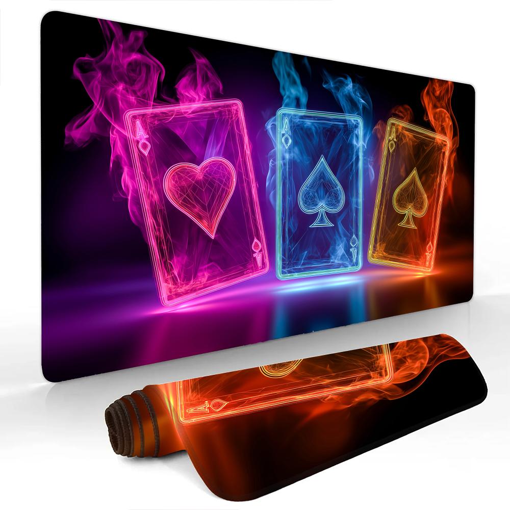 Cyberstyle Cool Poker Mouse Pad Large Computer Office Game Table Mats Rubber Antislip Xxl Mouse Mat Hdp Long Desk Pads