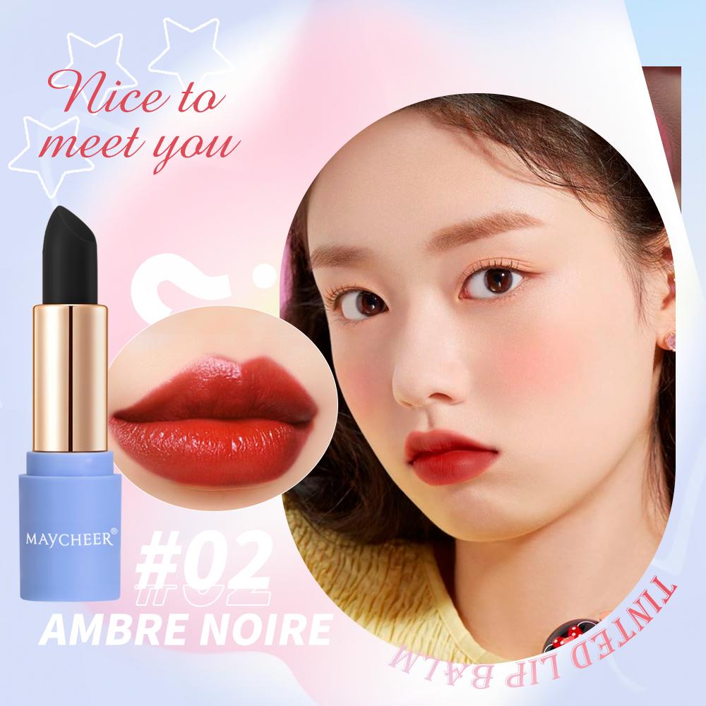 MAYCHEER Tinted Lip Balm - водостойкий, высокопигментированный, увлажняющий, долговечный, корректирующий пигментацию карандаш