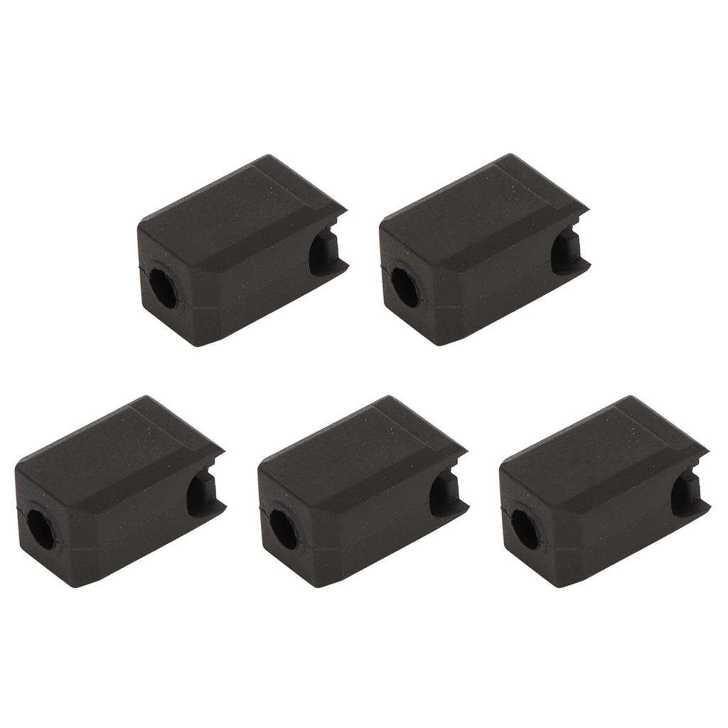 5Pcs Extruder Hotend Cover Black Silicone Anti Stick Stable Heater Block Cover for Bambu Lab X1