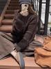 Women's Retro Korean Cable Knit Zipper Cardigan – Autumn/Winter Loose Round Neck Solid Knitwear