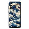 Чехол для телефона Samsung Galaxy S24 S23 Ultra S22 S21 S20 FE 5G S10 S10E S9 Plus S8 Мягкий чехол Япония Великая волна в Канагаве