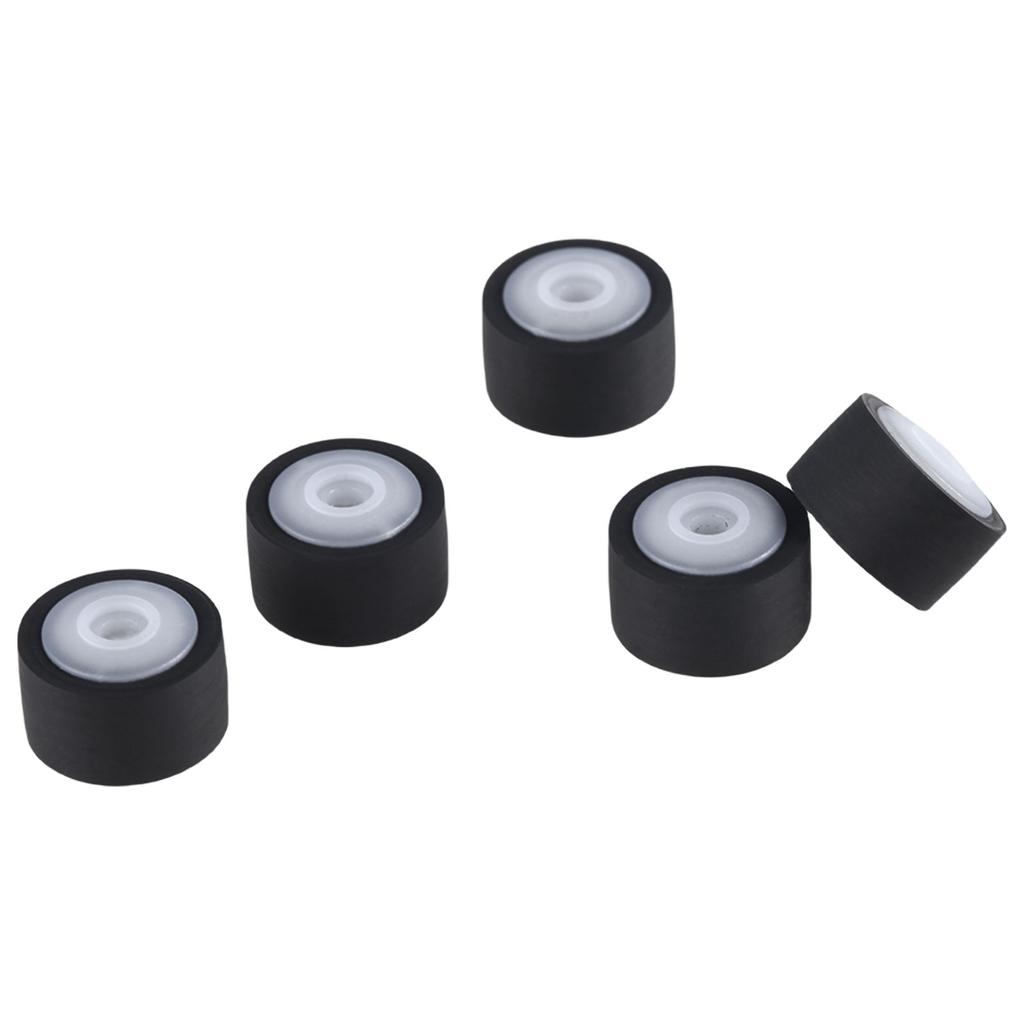 5PCS Cassette Tape Recorder Pinch Roller Wheels Rubber Pressure Recorder Belt Pulley Set Replacement