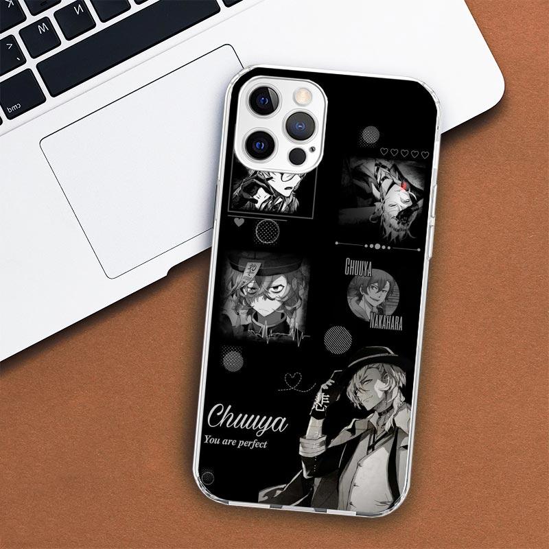 Чехол для телефона Bungo Stray Dogs Накахара Чуя Для iPhone 11 12 13 Mini 14 15 Plus 17 Air 16 Pro Max 16E 7 8 SE 2020 Индивидуальный Pri