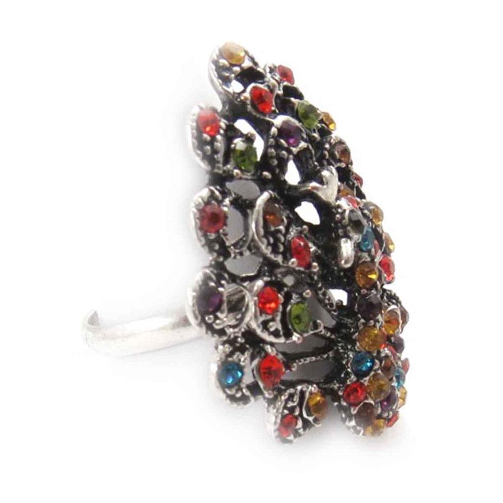 Les Trésors De Lily [J8014] - Дизайнерское кольцо «Величественный павлин»