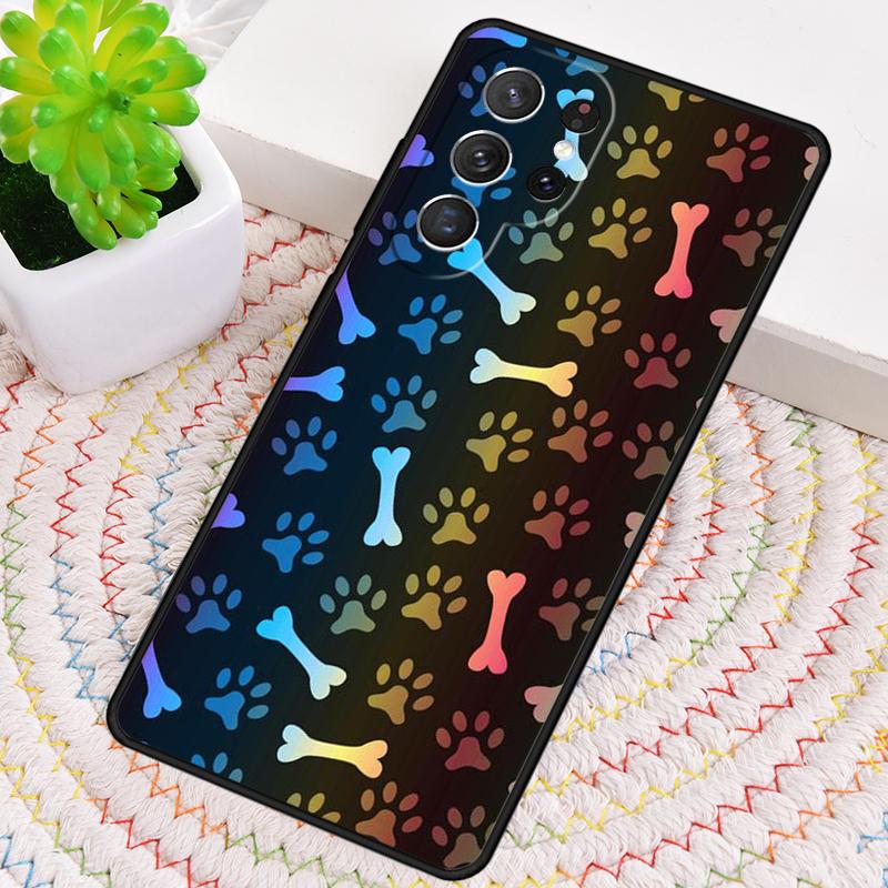 Акварельные следы лап Чехол из ТПУ для телефона Samsung Galaxy note 10 pro S26 S25 S24 S23 S22 Ultra Plus S21 FE S20 Ударопрочный чехол