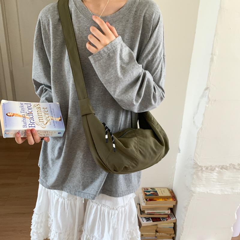 Dumpling Bag Summer New Japanese Niche Harajuku Wind Axillary Summer Bag Shoulder Bag Women's Light Lazy Wind Oblique Cross Tide Bag