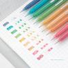 9 Color Highlighter Gel Pen for Kids Scrapbook Graffiti Pen 0.5mm Colorful Stationery Journal Pen Drawing Writing Supplies