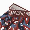 Трусы-боксеры Emporio Armani с логотипом Размер Коричневый и EM000232 AF10794 Сделано в Мужской Принт, M, Синий, FB111, Италия.