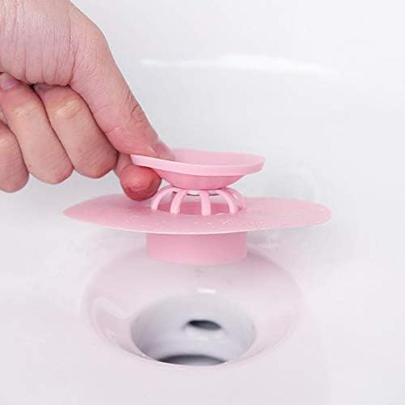 Полукруглые принадлежности для ванной комнаты Силиконовые утолщенные невидимые уплотнители Прессуемый тип Аксессуары для ванной комнаты Антизапаховые многофункциональные сливные аксессуары для волос